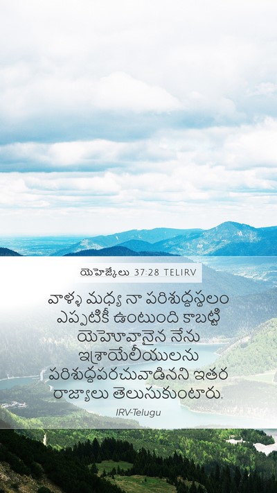 యెహెజ్కేలు 37:28 TELIRV Bible Verse Image
