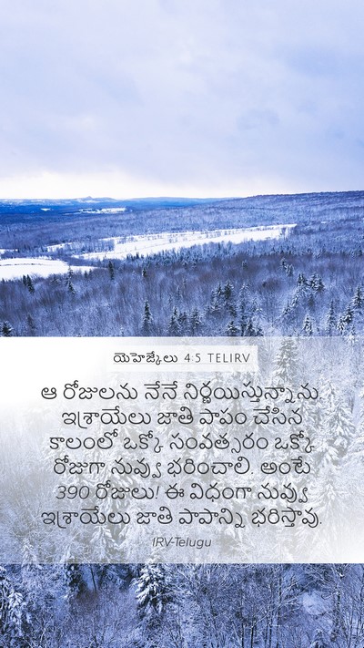 యెహెజ్కేలు 4:5 TELIRV Bible Verse Image