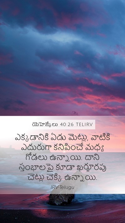 యెహెజ్కేలు 40:26 TELIRV Bible Verse Image