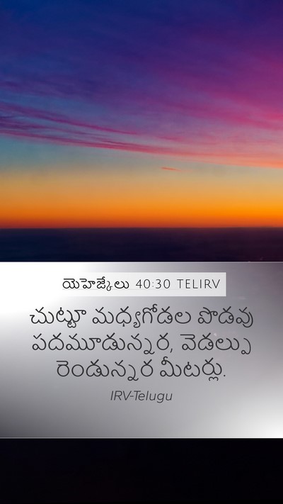 యెహెజ్కేలు 40:30 TELIRV Mobile Phone Wallpaper - చుట్టూ మధ్యగోడల - Mobile Bible Verse Wallpaper