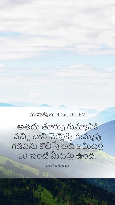 యెహెజ్కేలు 40:6 TELIRV Bible Verse Image
