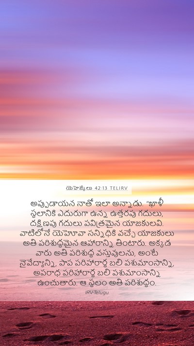 యెహెజ్కేలు 42:13 TELIRV Bible Verse Image