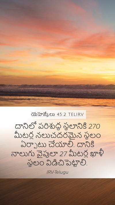 యెహెజ్కేలు 45:2 TELIRV Bible Verse Image