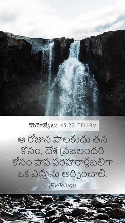 యెహెజ్కేలు 45:22 TELIRV Mobile Phone Wallpaper - ఆ రోజున పాలకుడు తన - Mobile Bible Verse Wallpaper
