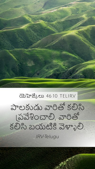 యెహెజ్కేలు 46:10 TELIRV Mobile Phone Wallpaper - పాలకుడు వారితో - Mobile Bible Verse Wallpaper