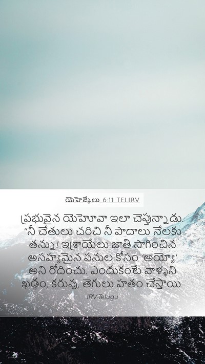 యెహెజ్కేలు 6:11 TELIRV Bible Verse Image
