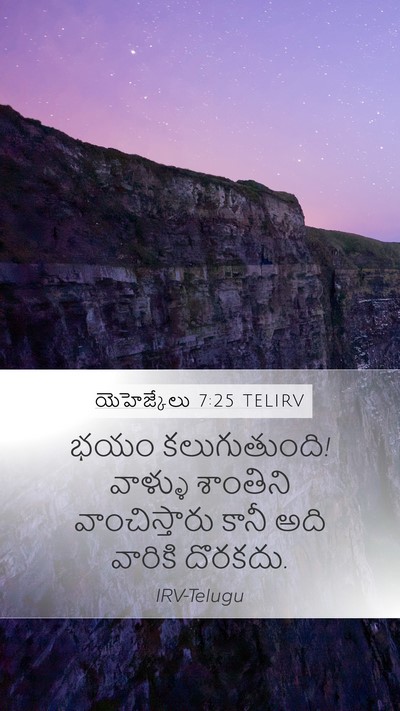 యెహెజ్కేలు 7:25 TELIRV Bible Verse Image