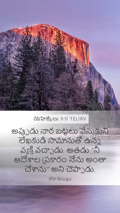 యెహెజ్కేలు 9:11 TELIRV Mobile Phone Wallpaper - అప్పుడు నార - Mobile Bible Verse Wallpaper