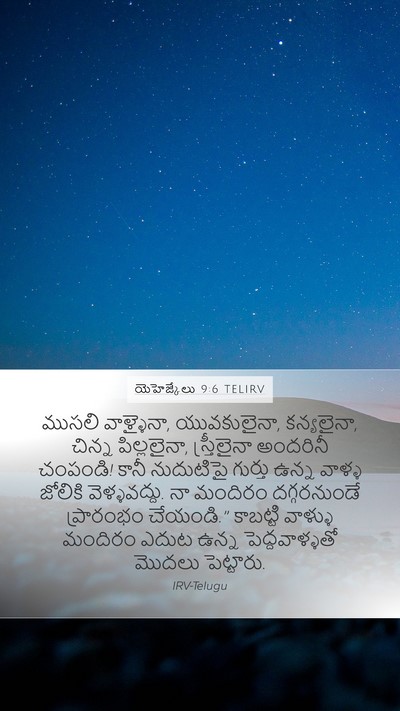యెహెజ్కేలు 9:6 TELIRV Bible Verse Image