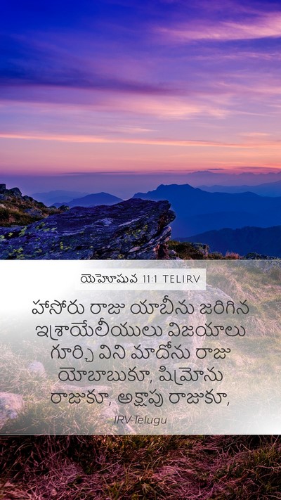 యెహోషువ 11:1 TELIRV Bible Verse Image