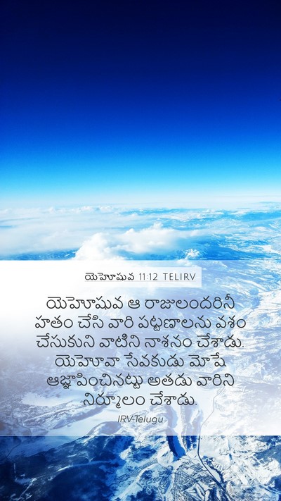 యెహోషువ 11:12 TELIRV Bible Verse Image