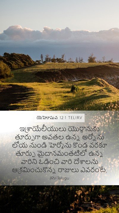 యెహోషువ 12:1 TELIRV Bible Verse Image