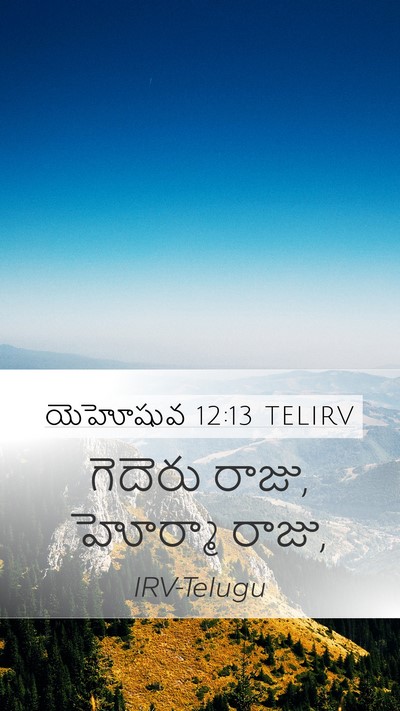 యెహోషువ 12:13 TELIRV Bible Verse Image