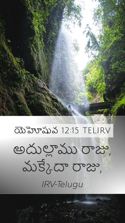 యెహోషువ 12:15 TELIRV Bible Verse Image