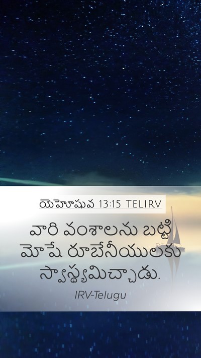 యెహోషువ 13:15 TELIRV Bible Verse Image