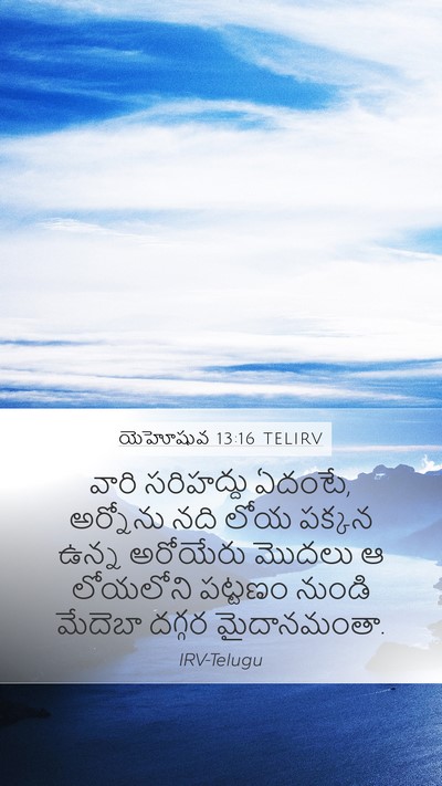 యెహోషువ 13:16 TELIRV Bible Verse Image