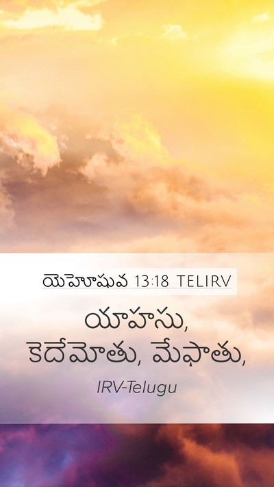 యెహోషువ 13:18 TELIRV Bible Verse Image