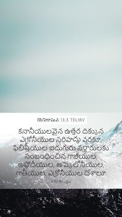 యెహోషువ 13:3 TELIRV Bible Verse Image