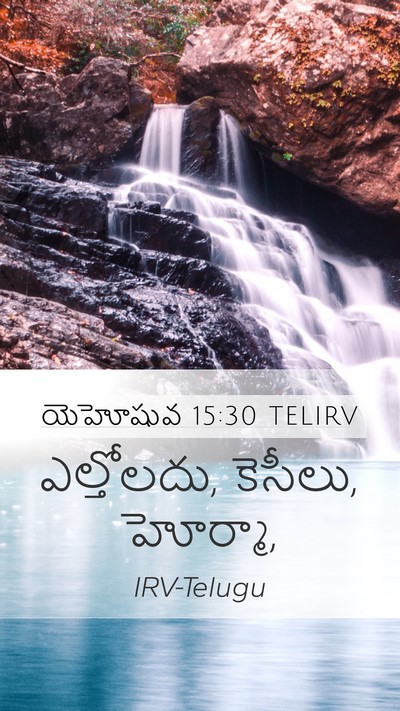 యెహోషువ 15:30 TELIRV Mobile Phone Wallpaper - ఎల్తోలదు, కెసీలు, - Mobile Bible Verse Wallpaper