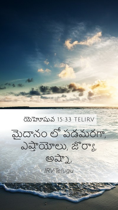 యెహోషువ 15:33 TELIRV Bible Verse Image