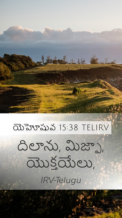 యెహోషువ 15:38 TELIRV Bible Verse Image