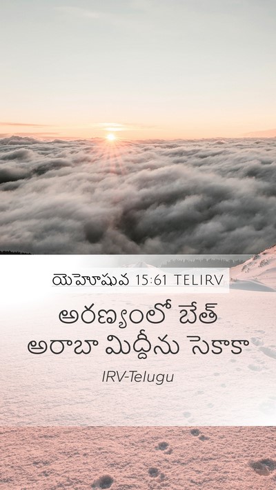 యెహోషువ 15:61 TELIRV Mobile Phone Wallpaper - అరణ్యంలో బేత్ - Mobile Bible Verse Wallpaper