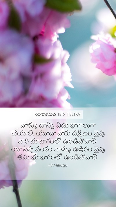 యెహోషువ 18:5 TELIRV Bible Verse Image