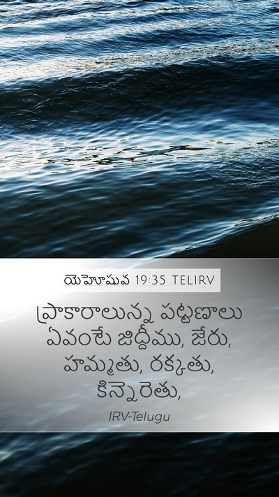 యెహోషువ 19:35 TELIRV Bible Verse Image