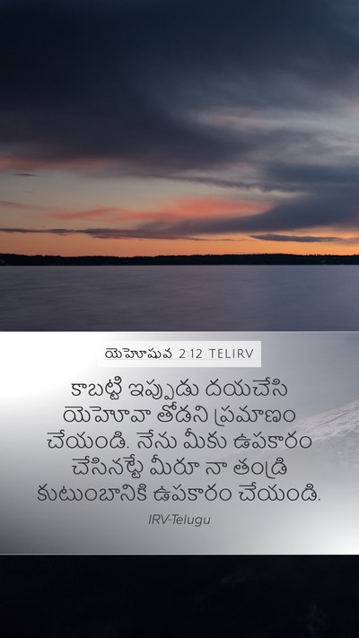 యెహోషువ 2:12 TELIRV Bible Verse Image
