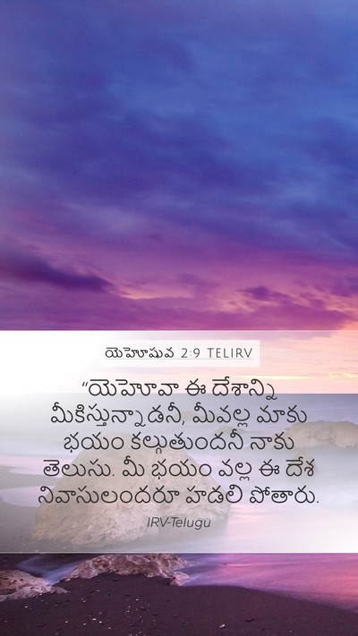 యెహోషువ 2:9 TELIRV Bible Verse Image