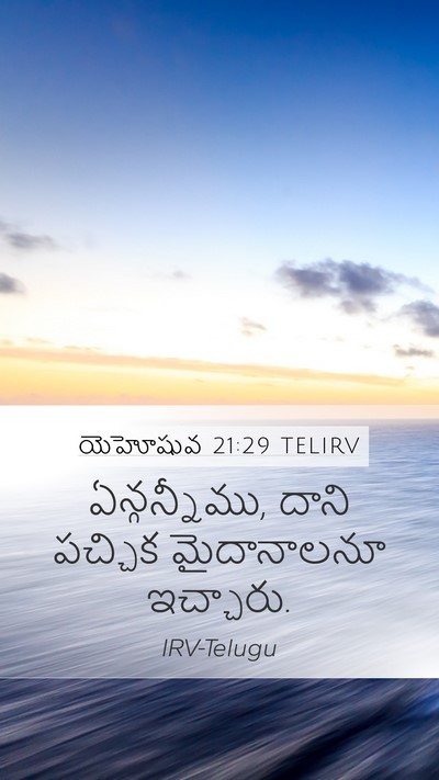యెహోషువ 21:29 TELIRV Bible Verse Image