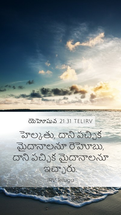 యెహోషువ 21:31 TELIRV Bible Verse Image