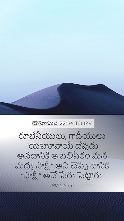 యెహోషువ 22:34 TELIRV Bible Verse Image