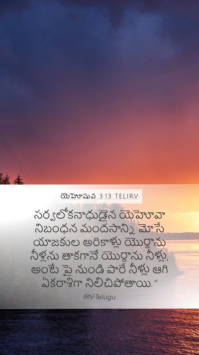 యెహోషువ 3:13 TELIRV Bible Verse Image