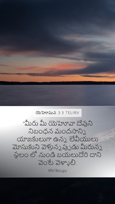 యెహోషువ 3:3 TELIRV Bible Verse Image