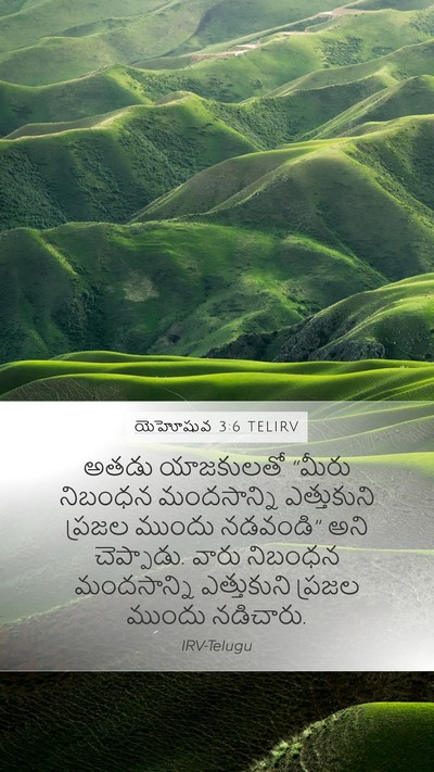 యెహోషువ 3:6 TELIRV Bible Verse Image