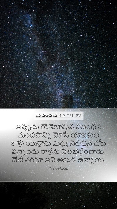 యెహోషువ 4:9 TELIRV Bible Verse Image
