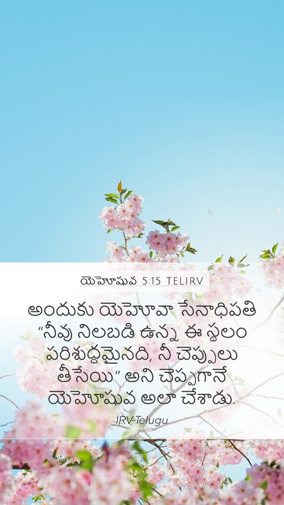 యెహోషువ 5:15 TELIRV Bible Verse Image