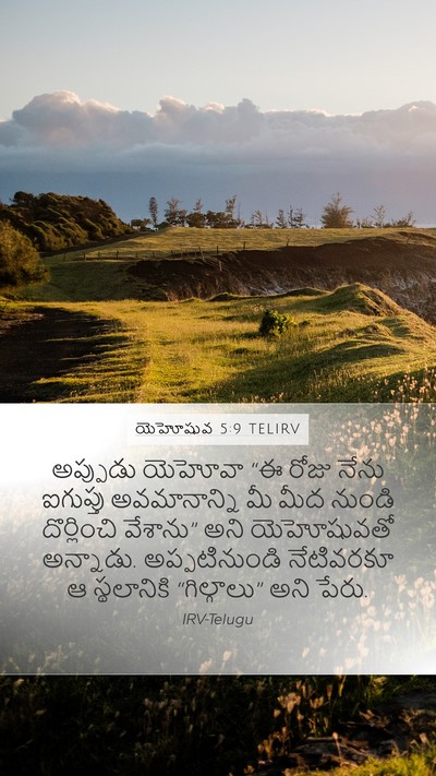 యెహోషువ 5:9 TELIRV Bible Verse Image
