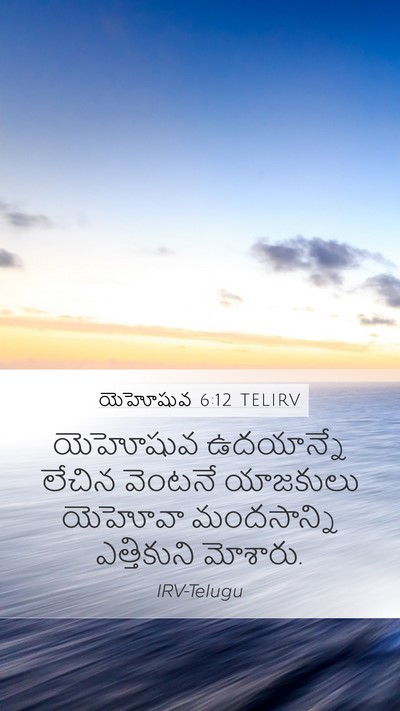 యెహోషువ 6:12 TELIRV Bible Verse Image