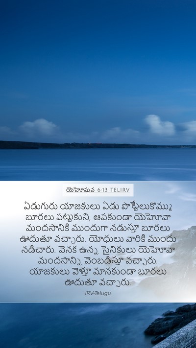 యెహోషువ 6:13 TELIRV Bible Verse Image