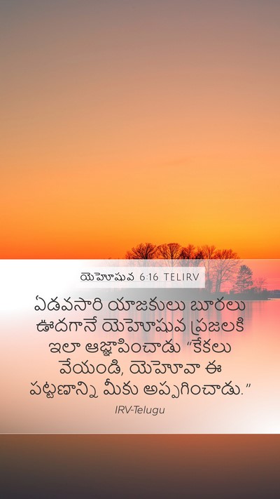 యెహోషువ 6:16 TELIRV Bible Verse Image