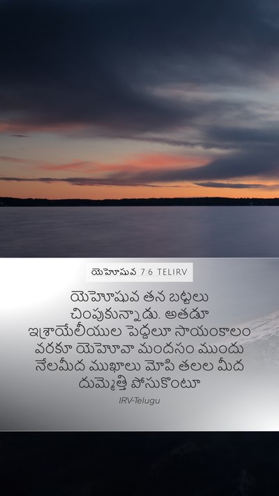 యెహోషువ 7:6 TELIRV Bible Verse Image