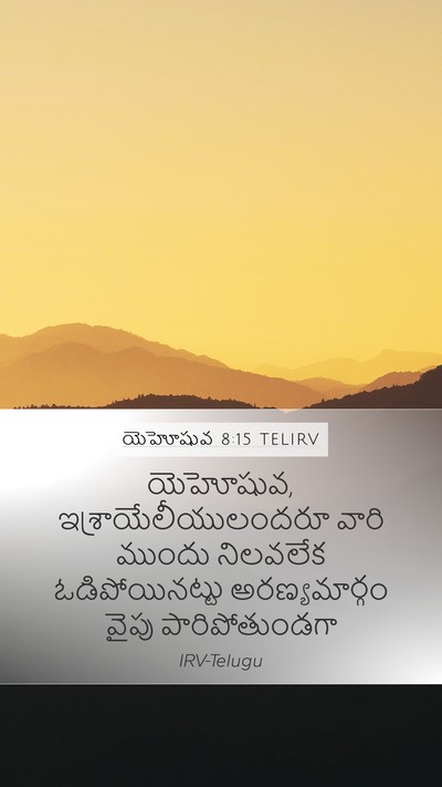 యెహోషువ 8:15 TELIRV Bible Verse Image