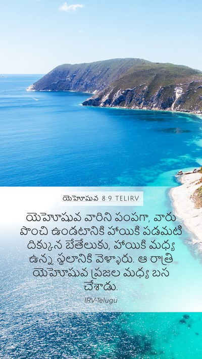 యెహోషువ 8:9 TELIRV Bible Verse Image