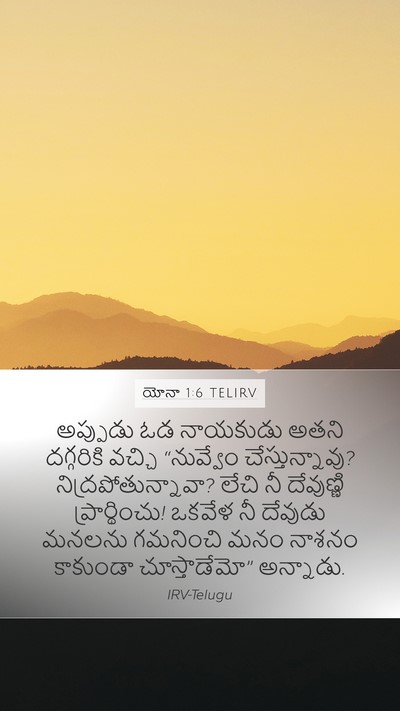 యోనా 1:6 TELIRV Bible Verse Image