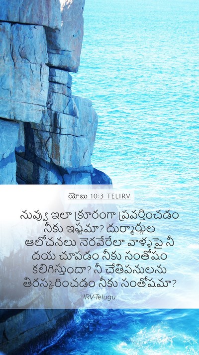 యోబు 10:3 TELIRV Bible Verse Image