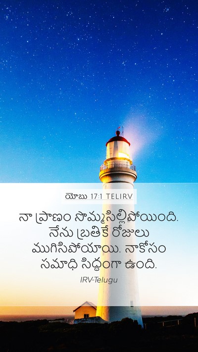 యోబు 17:1 TELIRV Bible Verse Image