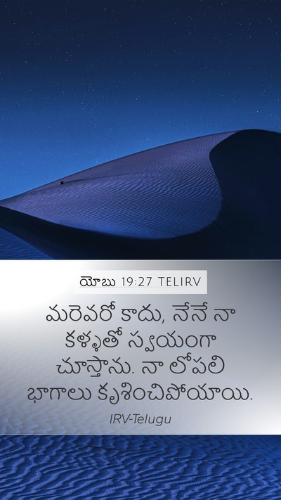 యోబు 19:27 TELIRV Bible Verse Image
