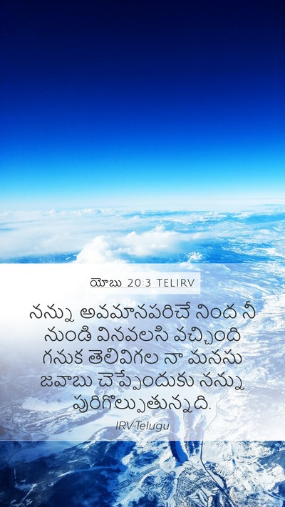 యోబు 20:3 TELIRV Bible Verse Image